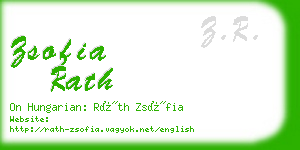zsofia rath business card